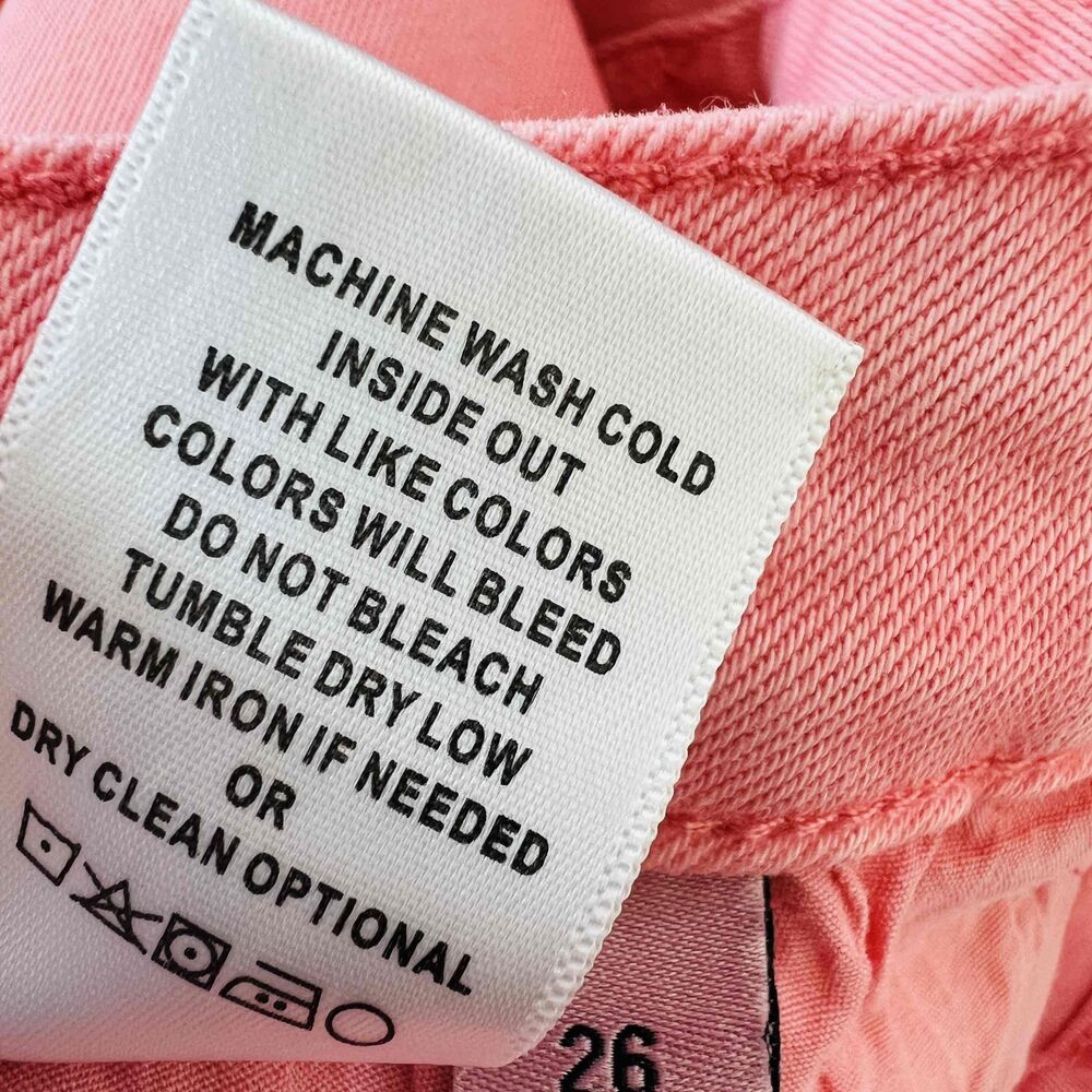 Vervet Blue Pink High Rise Wide Leg Belted Denim Jeans Size 26 NEW - Picture 12 of 12